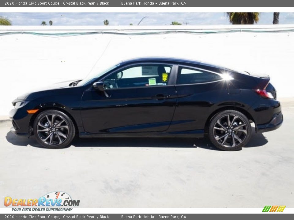 Crystal Black Pearl 2020 Honda Civic Sport Coupe Photo #4