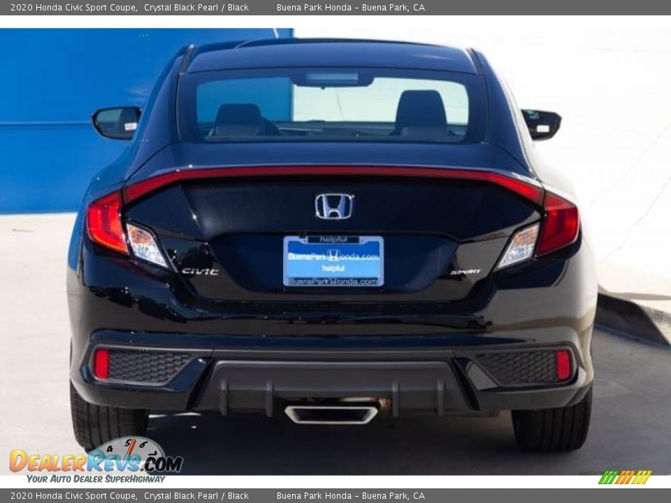 2020 Honda Civic Sport Coupe Crystal Black Pearl / Black Photo #5