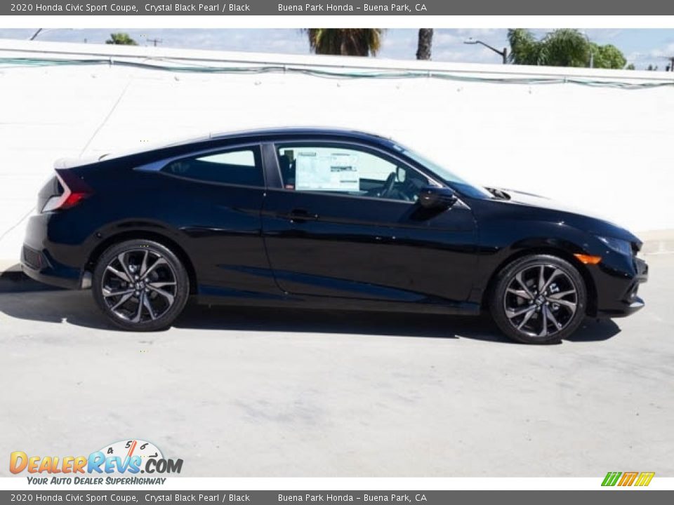 Crystal Black Pearl 2020 Honda Civic Sport Coupe Photo #8