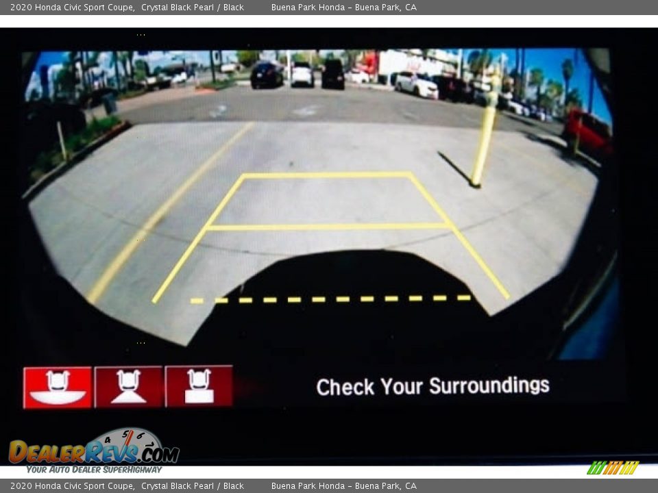 2020 Honda Civic Sport Coupe Crystal Black Pearl / Black Photo #14