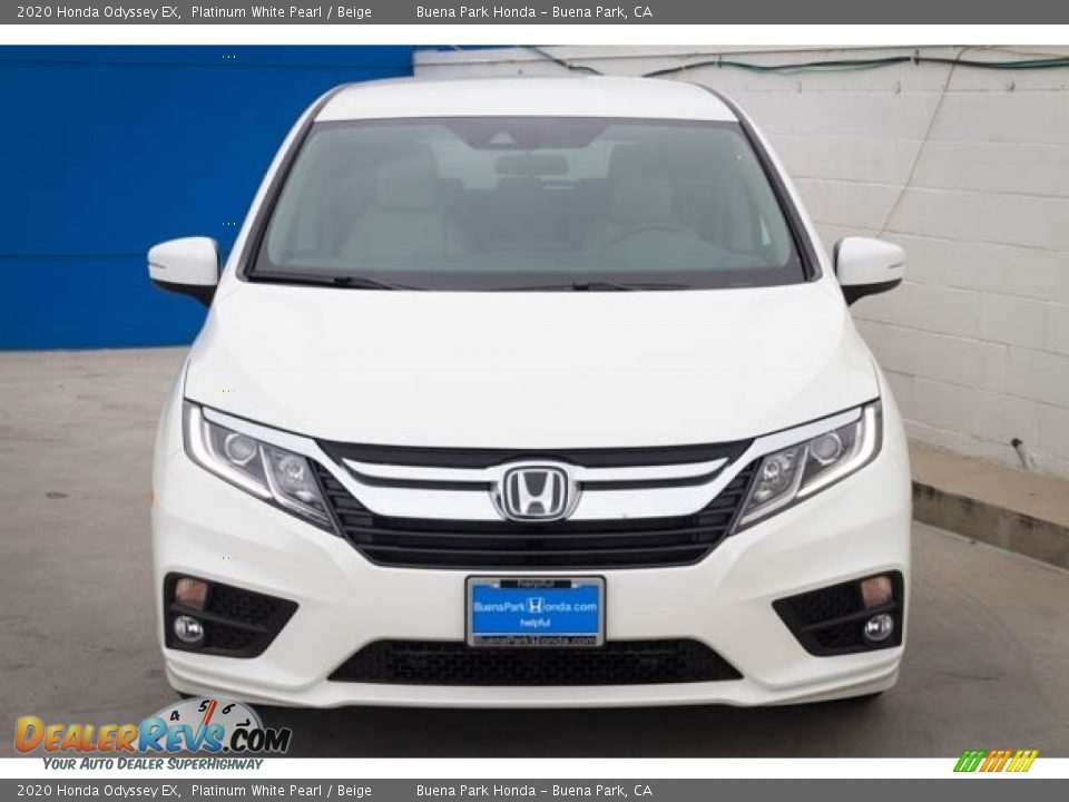 2020 Honda Odyssey EX Platinum White Pearl / Beige Photo #3