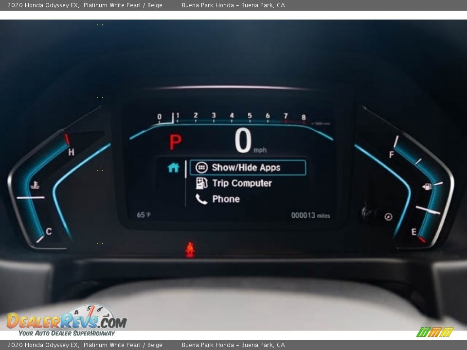2020 Honda Odyssey EX Platinum White Pearl / Beige Photo #19