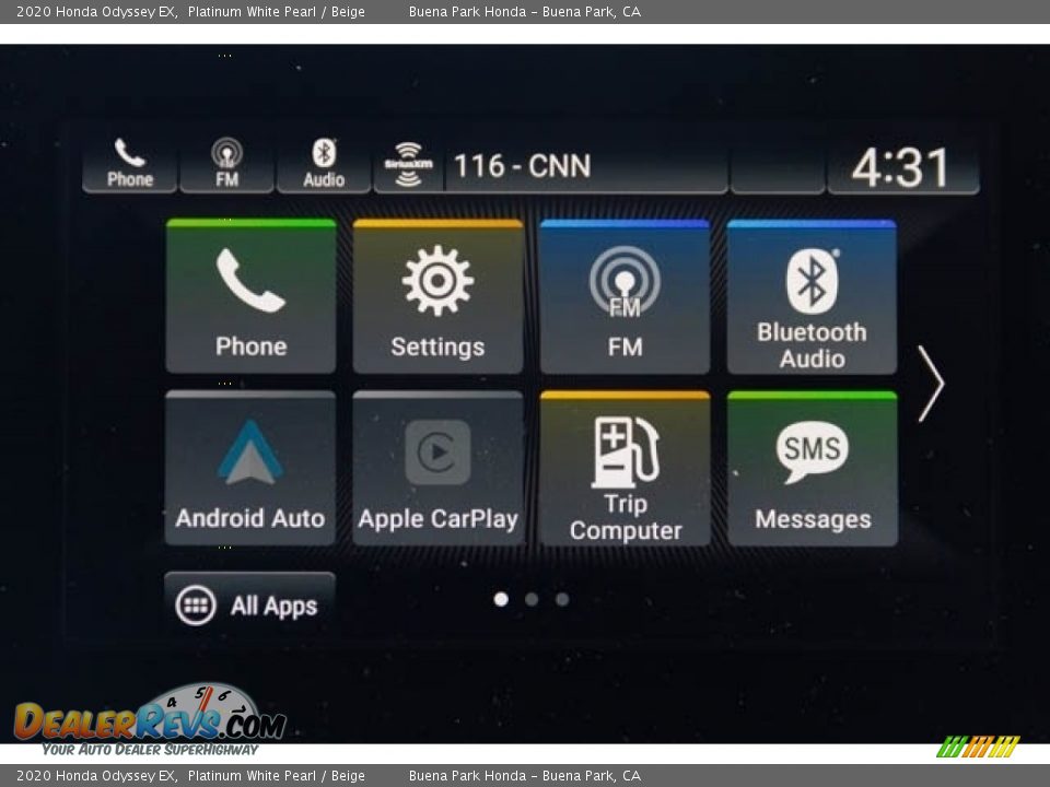 2020 Honda Odyssey EX Platinum White Pearl / Beige Photo #33