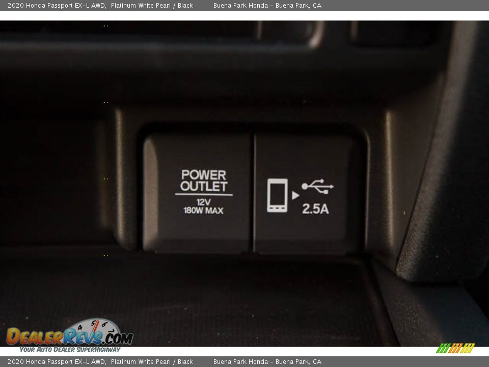 2020 Honda Passport EX-L AWD Platinum White Pearl / Black Photo #22