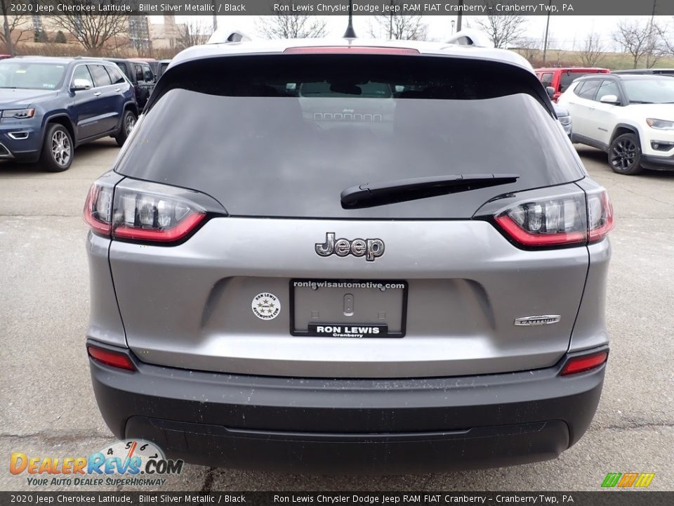 2020 Jeep Cherokee Latitude Billet Silver Metallic / Black Photo #4