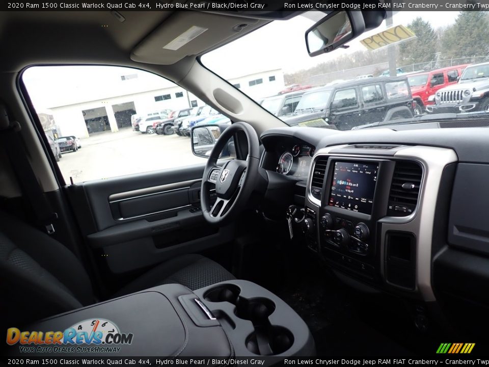 2020 Ram 1500 Classic Warlock Quad Cab 4x4 Hydro Blue Pearl / Black/Diesel Gray Photo #11