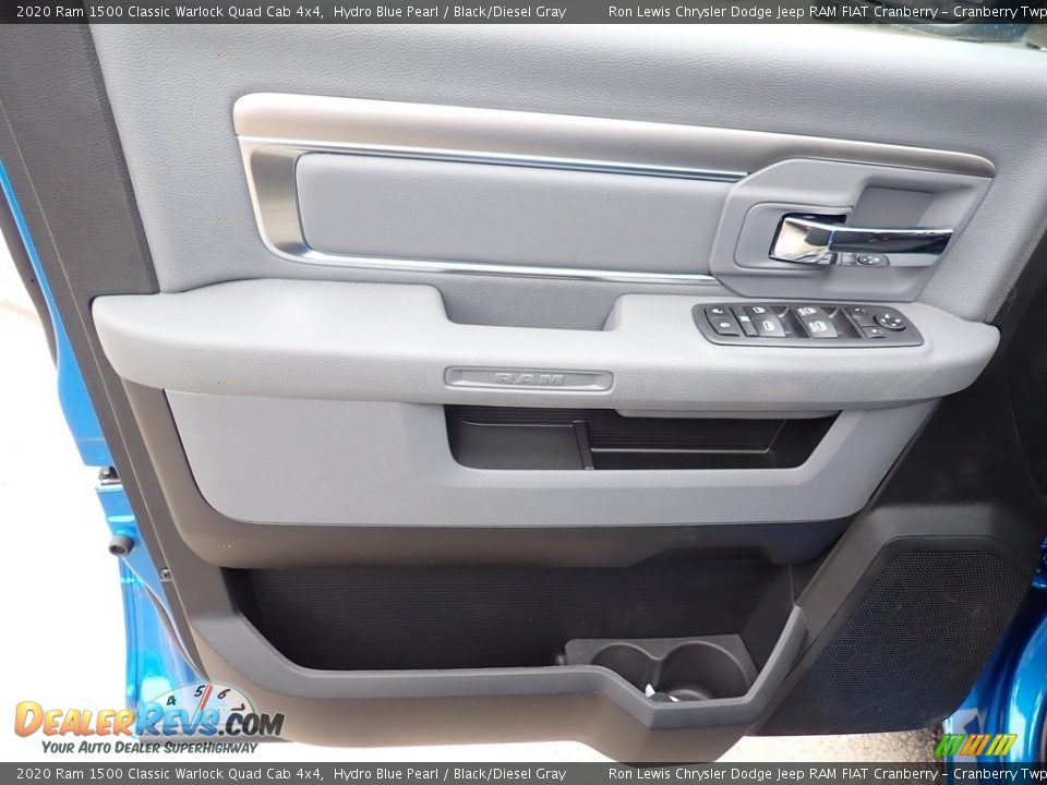 2020 Ram 1500 Classic Warlock Quad Cab 4x4 Hydro Blue Pearl / Black/Diesel Gray Photo #15