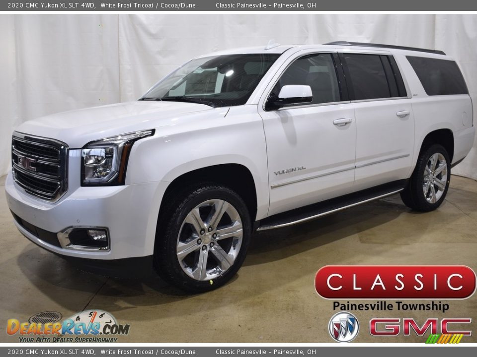 2020 GMC Yukon XL SLT 4WD White Frost Tricoat / Cocoa/Dune Photo #1