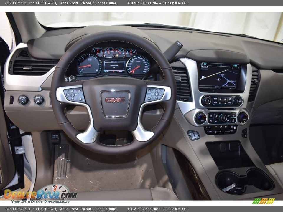 2020 GMC Yukon XL SLT 4WD White Frost Tricoat / Cocoa/Dune Photo #5