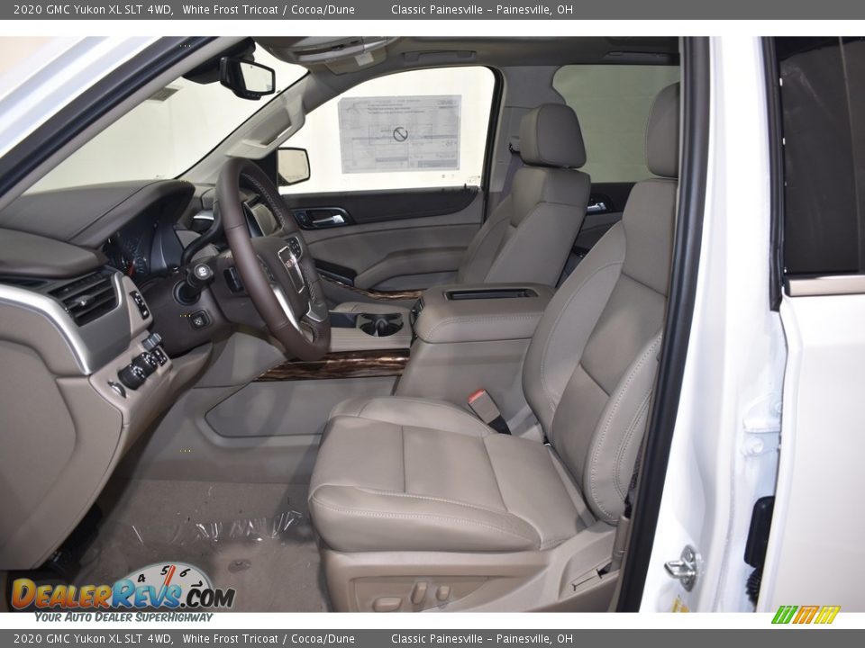 2020 GMC Yukon XL SLT 4WD White Frost Tricoat / Cocoa/Dune Photo #7