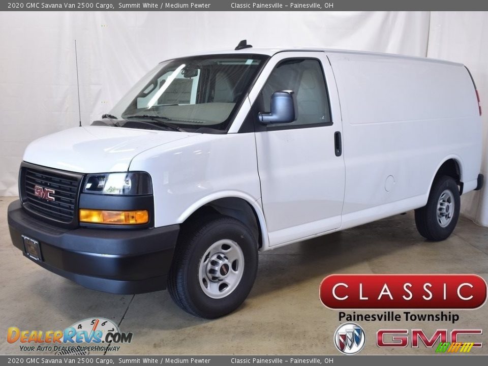 2020 GMC Savana Van 2500 Cargo Summit White / Medium Pewter Photo #1