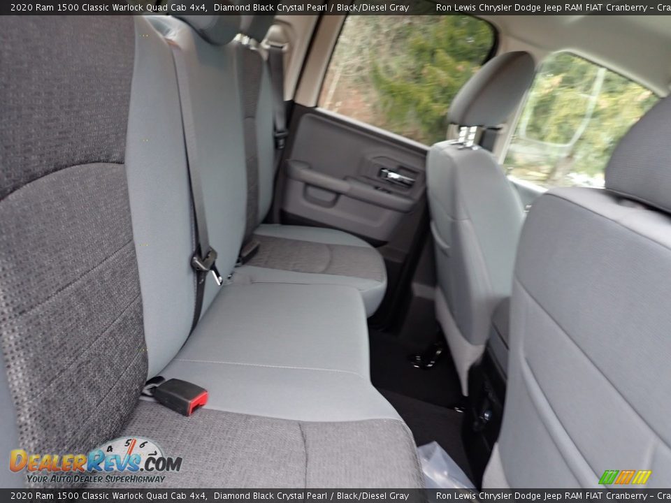 2020 Ram 1500 Classic Warlock Quad Cab 4x4 Diamond Black Crystal Pearl / Black/Diesel Gray Photo #11