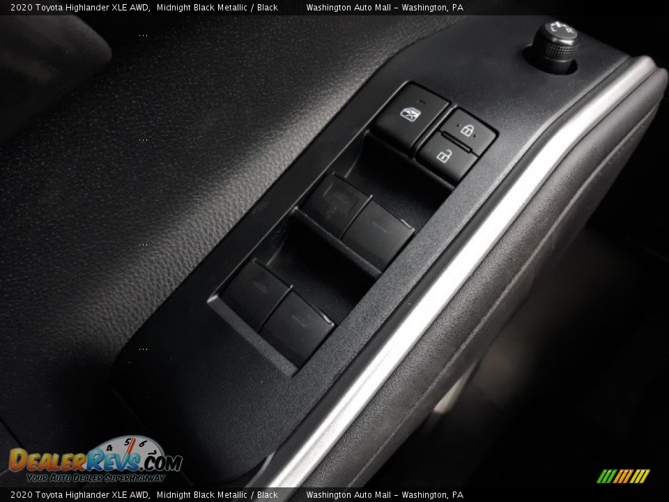 2020 Toyota Highlander XLE AWD Midnight Black Metallic / Black Photo #8