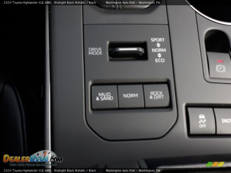 2020 Toyota Highlander XLE AWD Midnight Black Metallic / Black Photo #17
