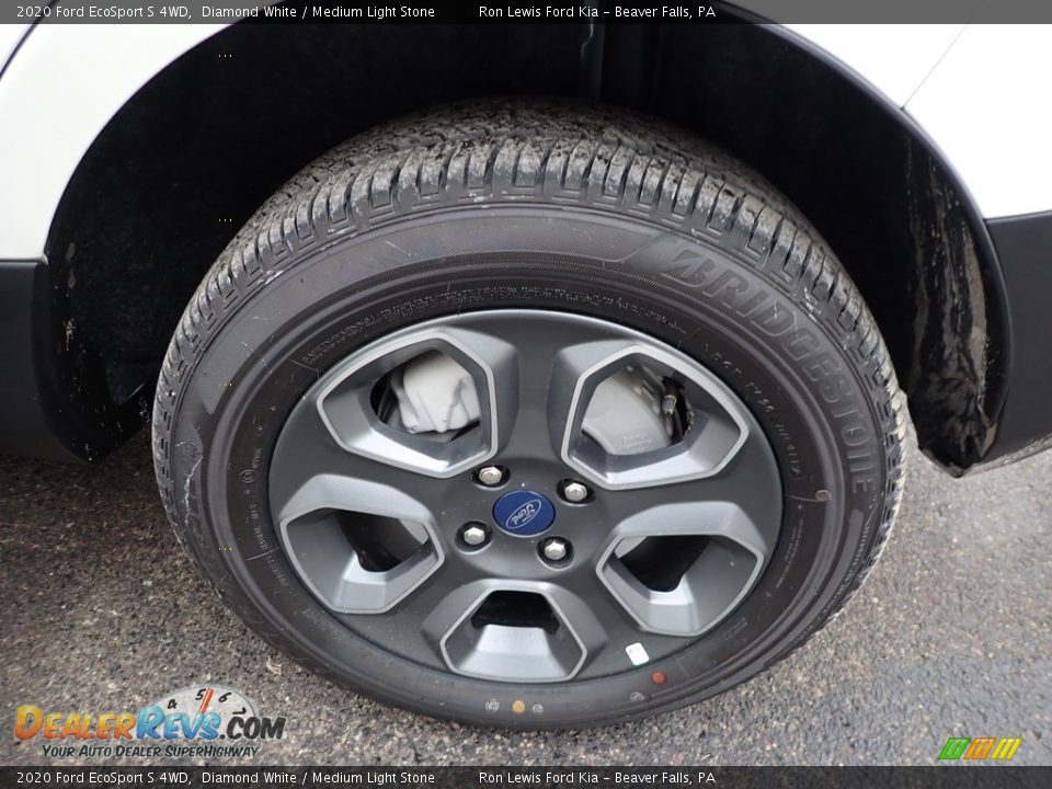 2020 Ford EcoSport S 4WD Diamond White / Medium Light Stone Photo #10