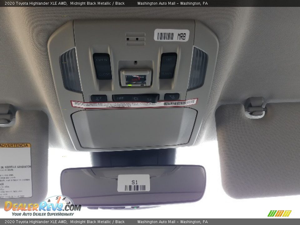 2020 Toyota Highlander XLE AWD Midnight Black Metallic / Black Photo #21