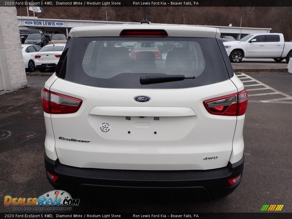 2020 Ford EcoSport S 4WD Diamond White / Medium Light Stone Photo #4