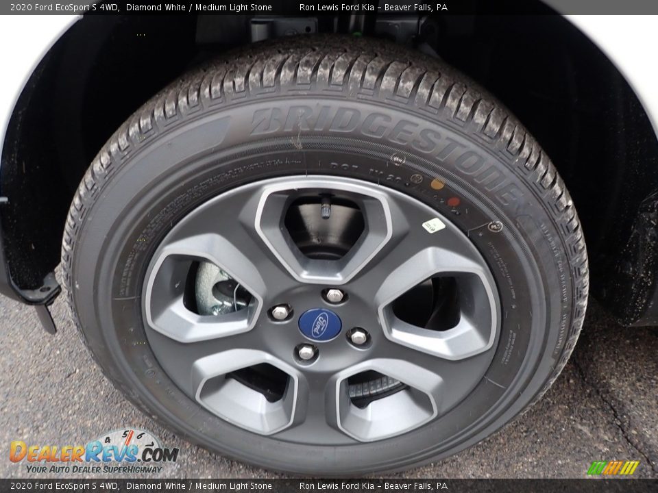2020 Ford EcoSport S 4WD Diamond White / Medium Light Stone Photo #10