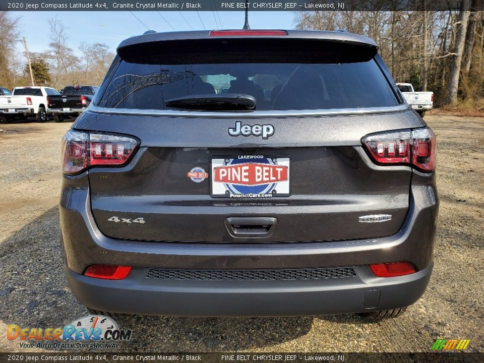 2020 Jeep Compass Latitude 4x4 Granite Crystal Metallic / Black Photo #7