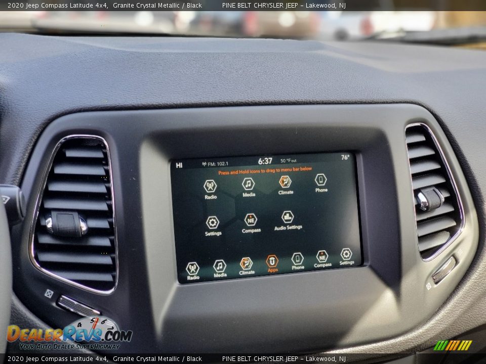 2020 Jeep Compass Latitude 4x4 Granite Crystal Metallic / Black Photo #13