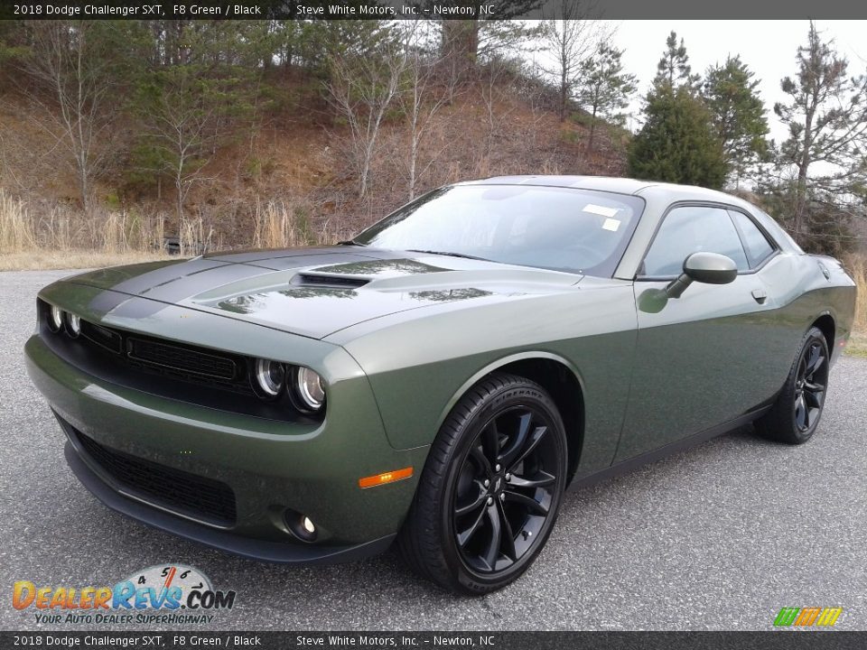 2018 Dodge Challenger SXT F8 Green / Black Photo #3
