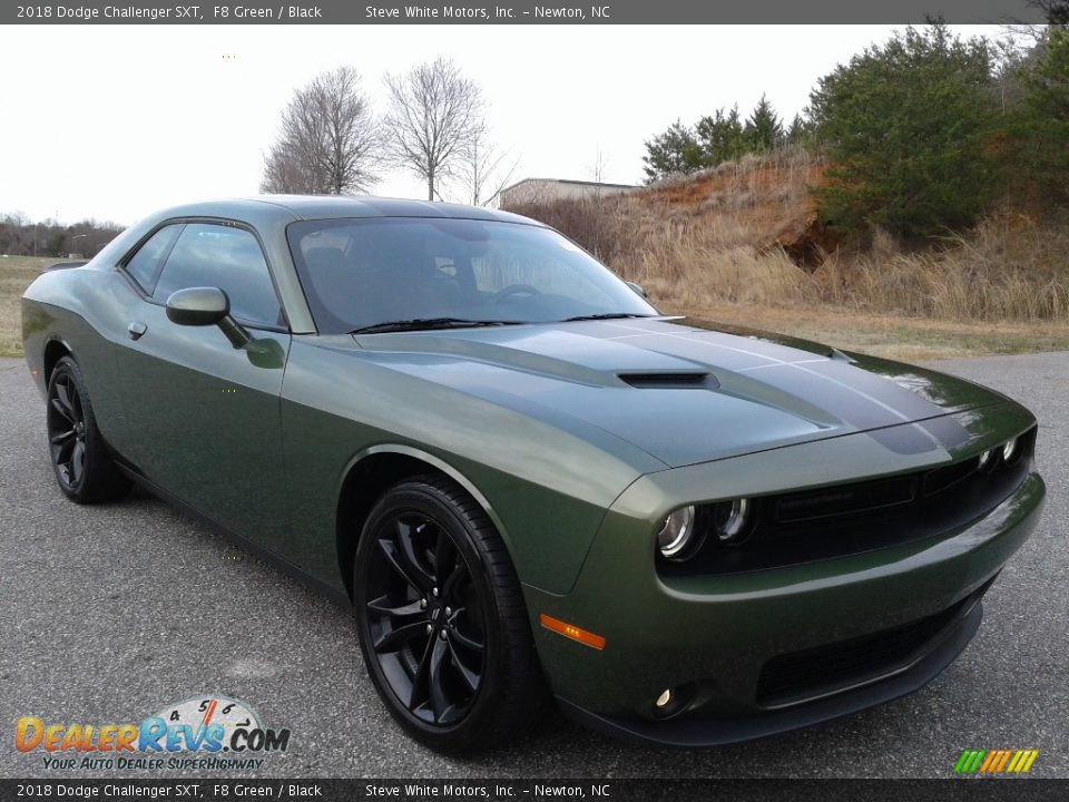 2018 Dodge Challenger SXT F8 Green / Black Photo #7