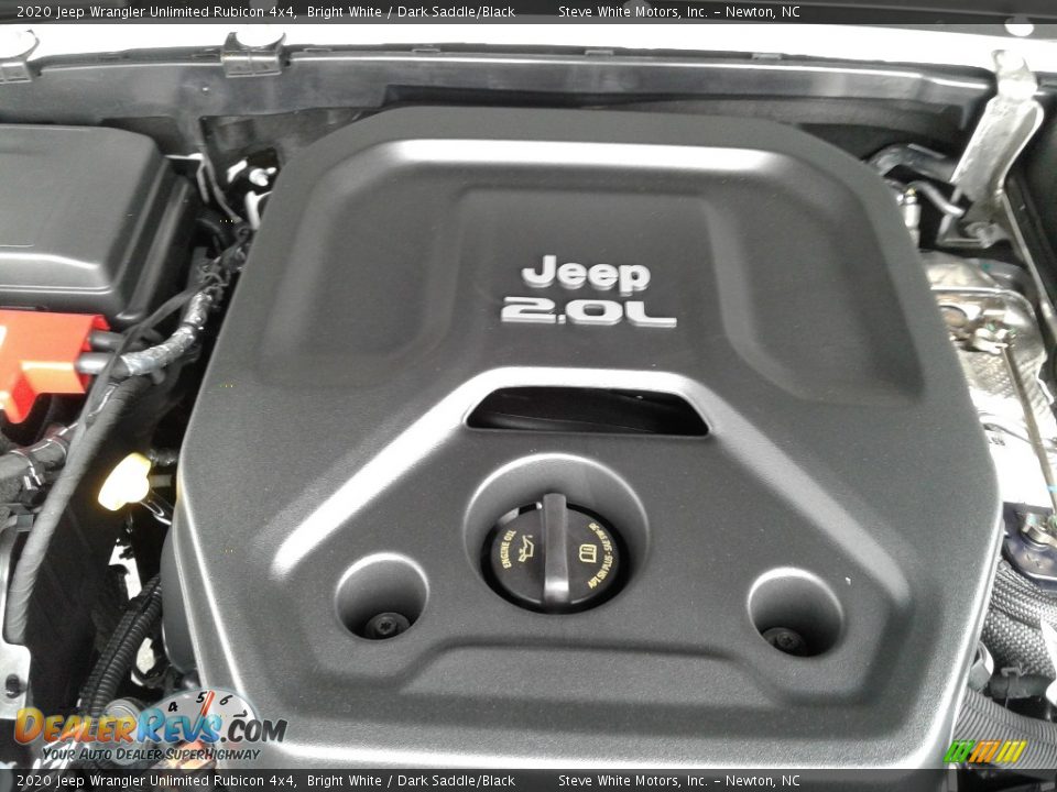 2020 Jeep Wrangler Unlimited Rubicon 4x4 Bright White / Dark Saddle/Black Photo #9