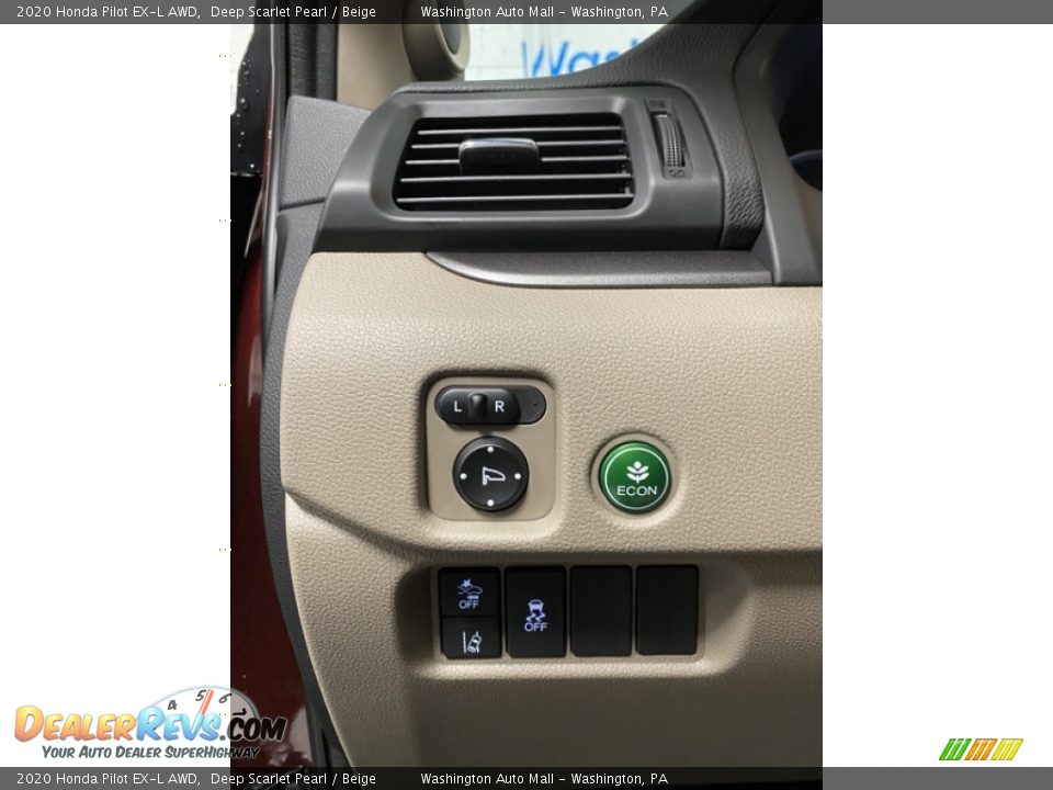 2020 Honda Pilot EX-L AWD Deep Scarlet Pearl / Beige Photo #12