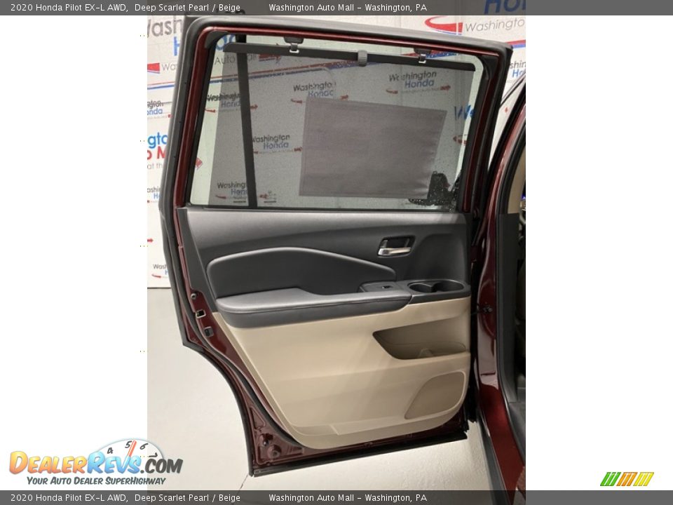 2020 Honda Pilot EX-L AWD Deep Scarlet Pearl / Beige Photo #16