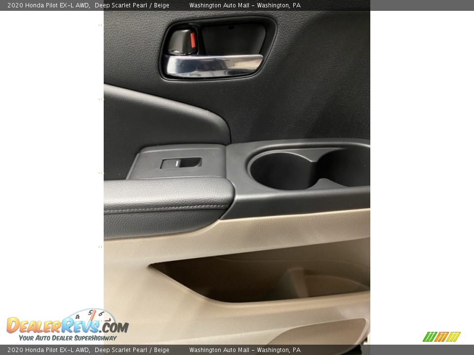 2020 Honda Pilot EX-L AWD Deep Scarlet Pearl / Beige Photo #17
