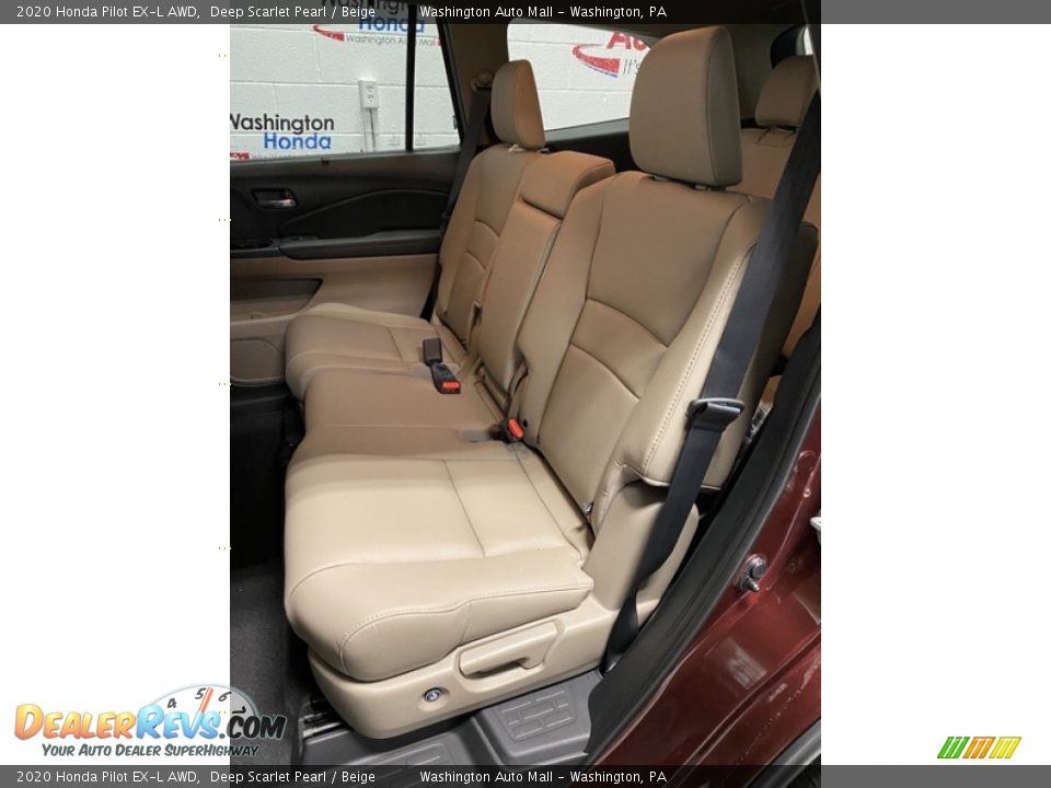 2020 Honda Pilot EX-L AWD Deep Scarlet Pearl / Beige Photo #18