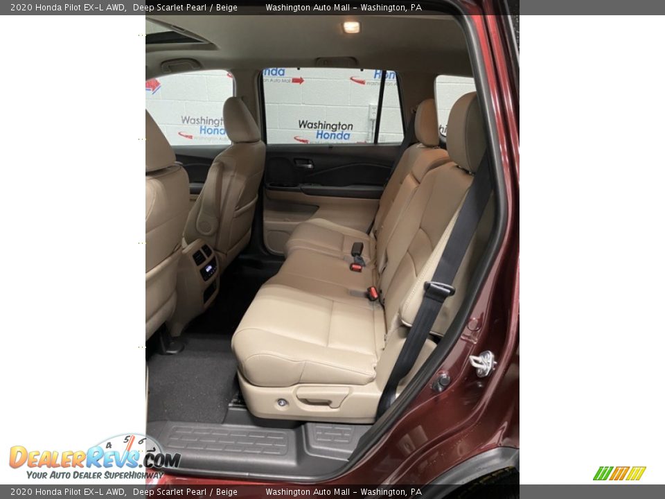 2020 Honda Pilot EX-L AWD Deep Scarlet Pearl / Beige Photo #19