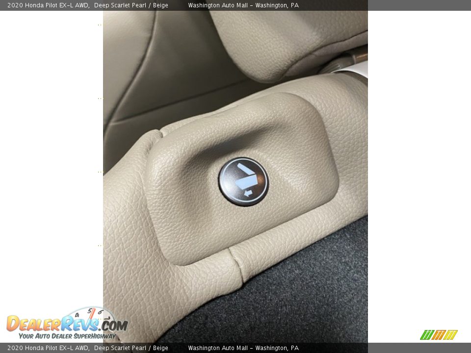 2020 Honda Pilot EX-L AWD Deep Scarlet Pearl / Beige Photo #21