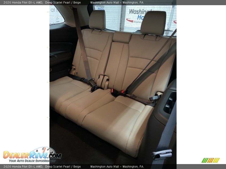2020 Honda Pilot EX-L AWD Deep Scarlet Pearl / Beige Photo #22