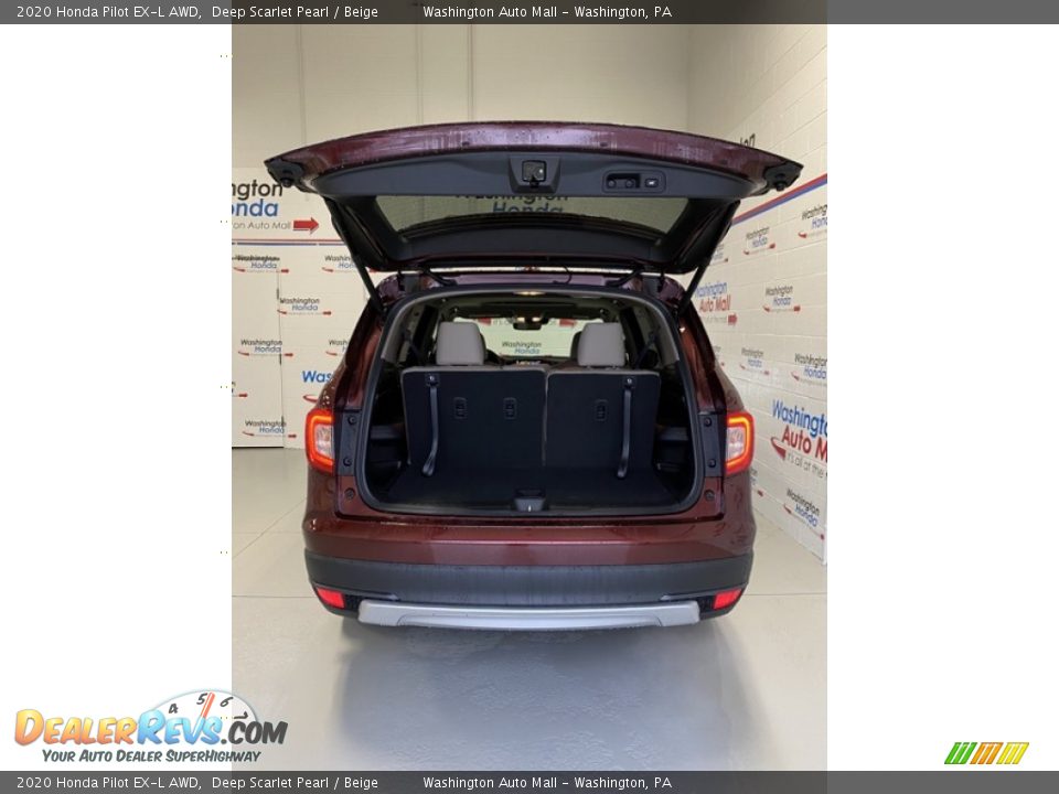 2020 Honda Pilot EX-L AWD Deep Scarlet Pearl / Beige Photo #23