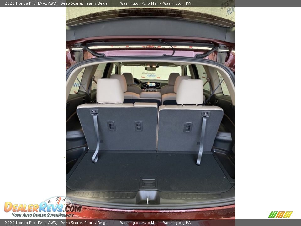 2020 Honda Pilot EX-L AWD Deep Scarlet Pearl / Beige Photo #24