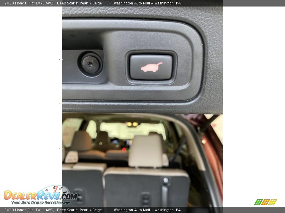 2020 Honda Pilot EX-L AWD Deep Scarlet Pearl / Beige Photo #25