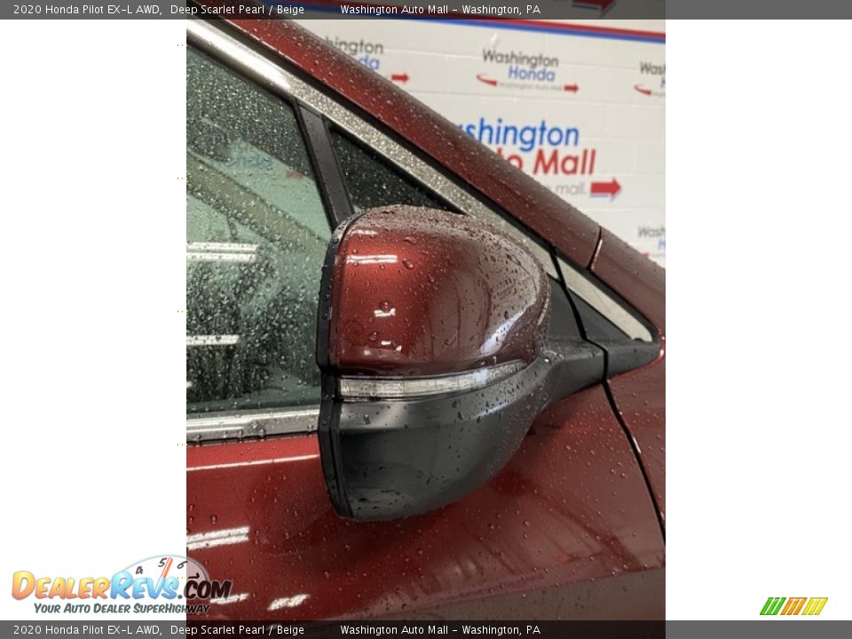 2020 Honda Pilot EX-L AWD Deep Scarlet Pearl / Beige Photo #27