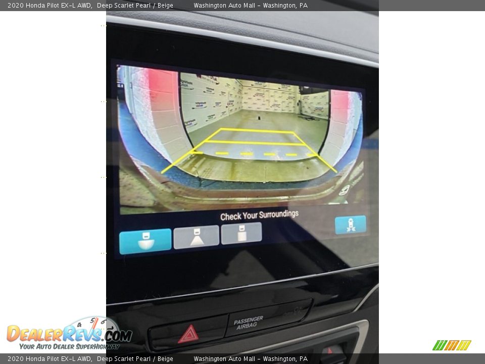2020 Honda Pilot EX-L AWD Deep Scarlet Pearl / Beige Photo #31