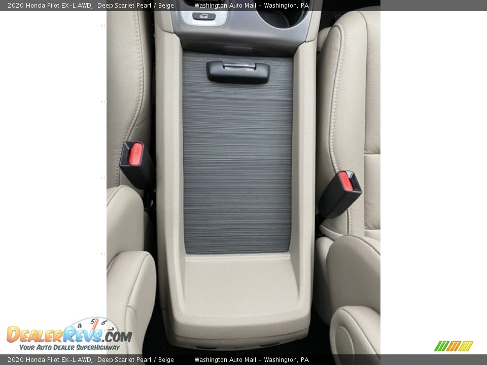 2020 Honda Pilot EX-L AWD Deep Scarlet Pearl / Beige Photo #33
