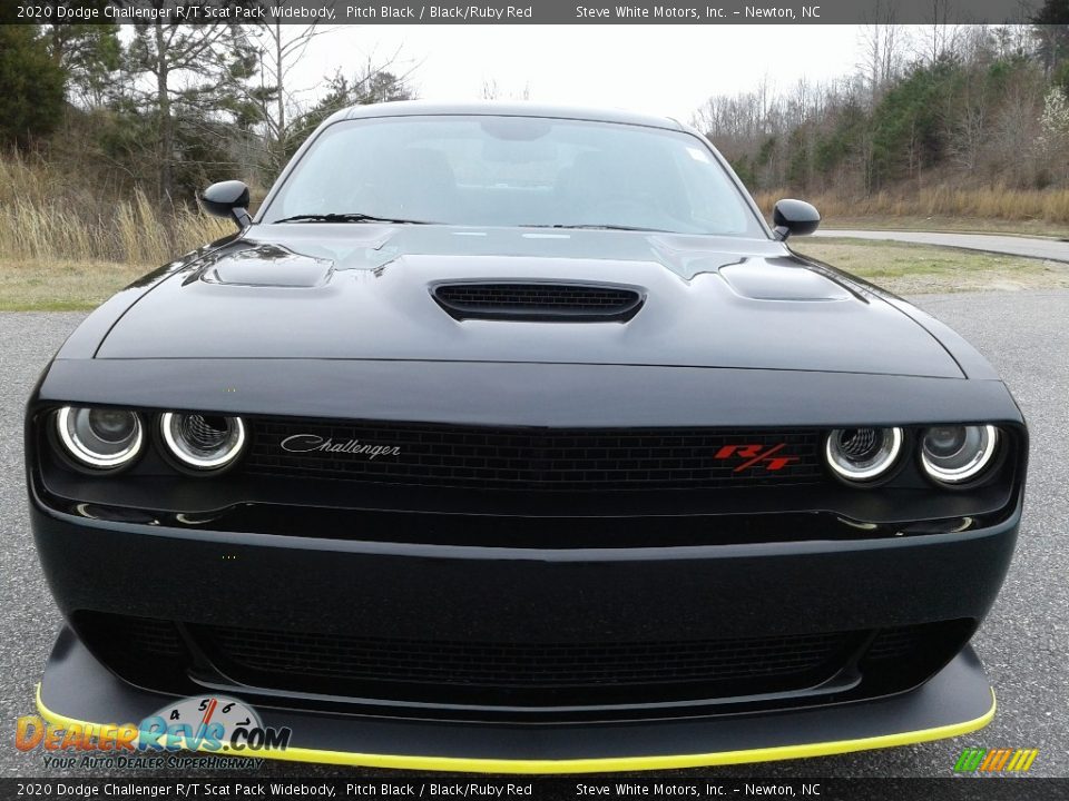 2020 Dodge Challenger R/T Scat Pack Widebody Pitch Black / Black/Ruby Red Photo #3