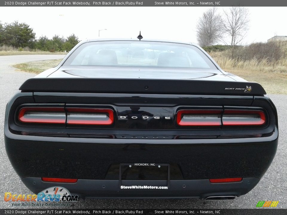 2020 Dodge Challenger R/T Scat Pack Widebody Pitch Black / Black/Ruby Red Photo #7