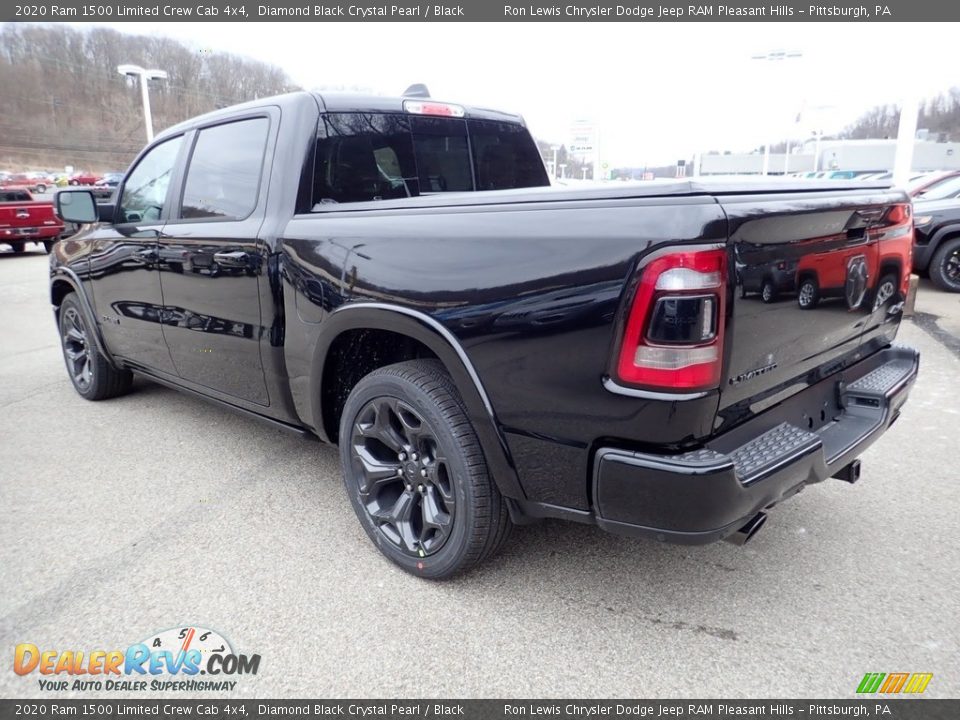 2020 Ram 1500 Limited Crew Cab 4x4 Diamond Black Crystal Pearl / Black Photo #7