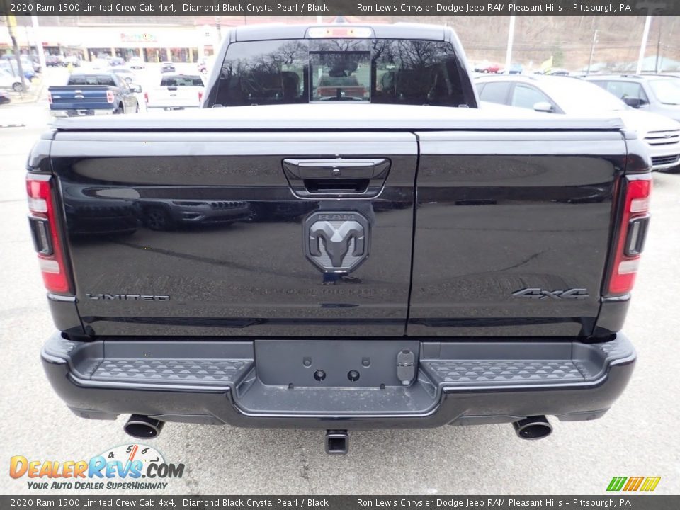 2020 Ram 1500 Limited Crew Cab 4x4 Diamond Black Crystal Pearl / Black Photo #10