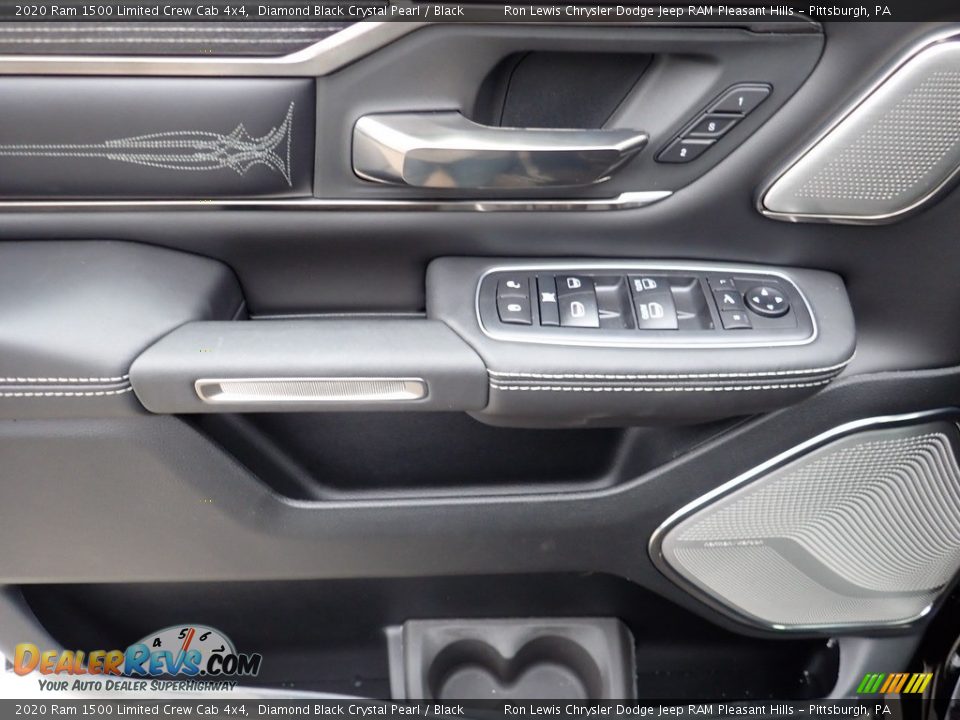 2020 Ram 1500 Limited Crew Cab 4x4 Diamond Black Crystal Pearl / Black Photo #11