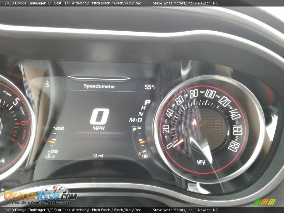 2020 Dodge Challenger R/T Scat Pack Widebody Pitch Black / Black/Ruby Red Photo #19