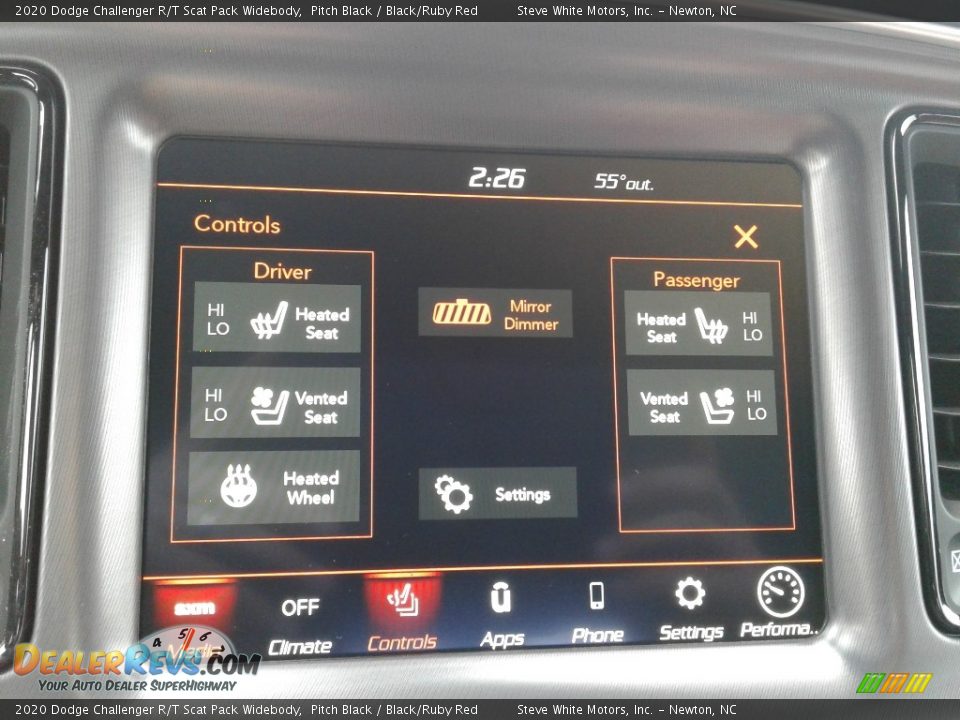 2020 Dodge Challenger R/T Scat Pack Widebody Pitch Black / Black/Ruby Red Photo #21