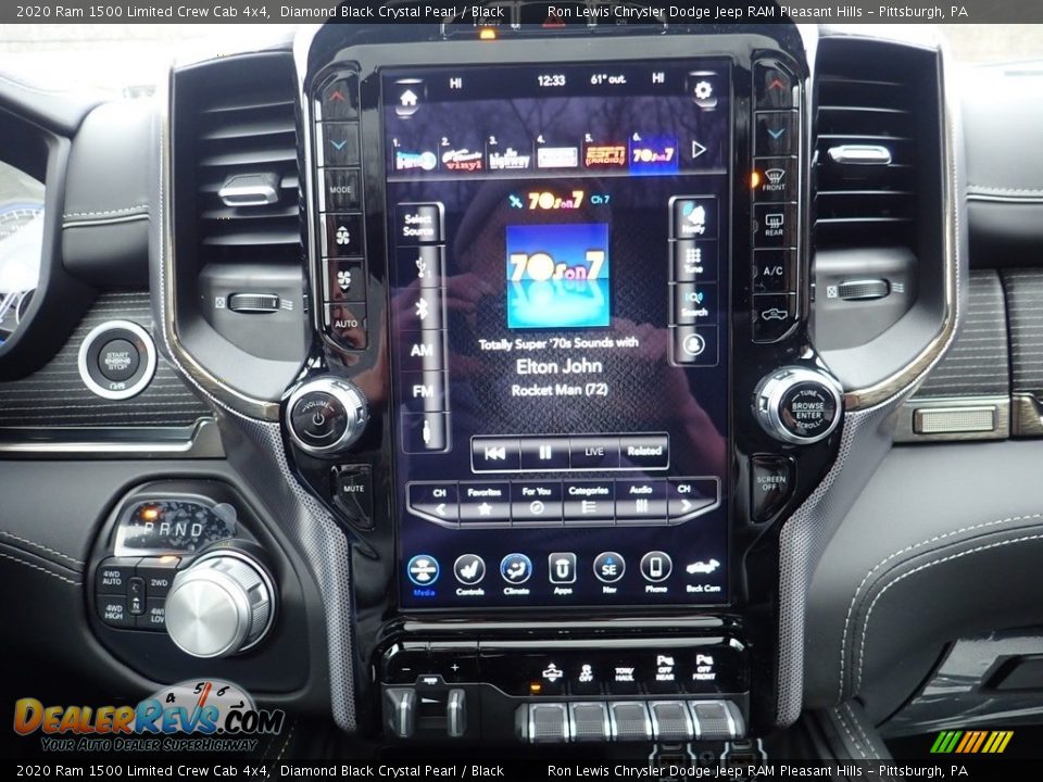 2020 Ram 1500 Limited Crew Cab 4x4 Diamond Black Crystal Pearl / Black Photo #17