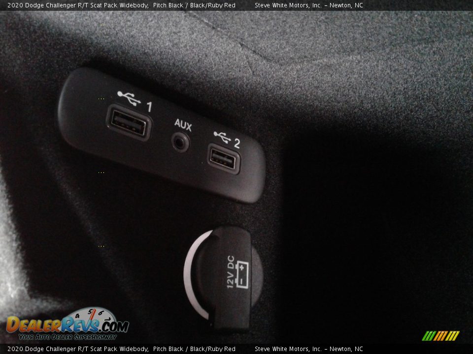 2020 Dodge Challenger R/T Scat Pack Widebody Pitch Black / Black/Ruby Red Photo #25