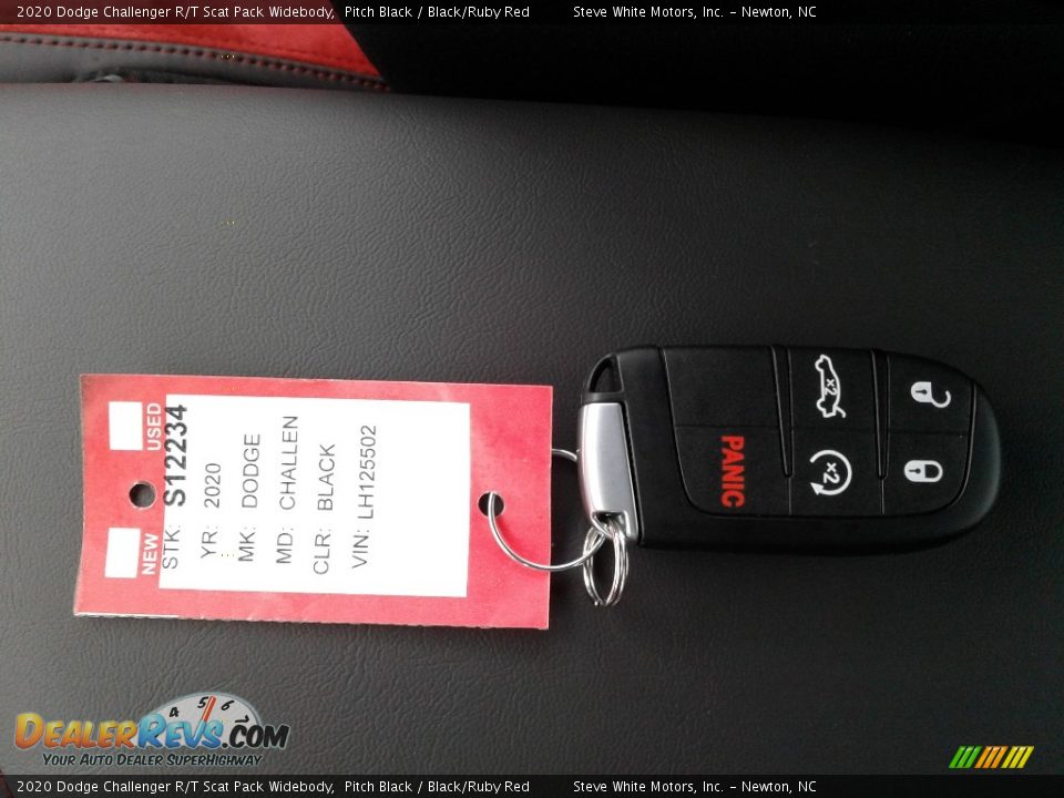 2020 Dodge Challenger R/T Scat Pack Widebody Pitch Black / Black/Ruby Red Photo #29